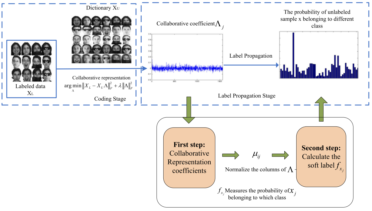 Label Propagation based on collaborative representation for face recognition