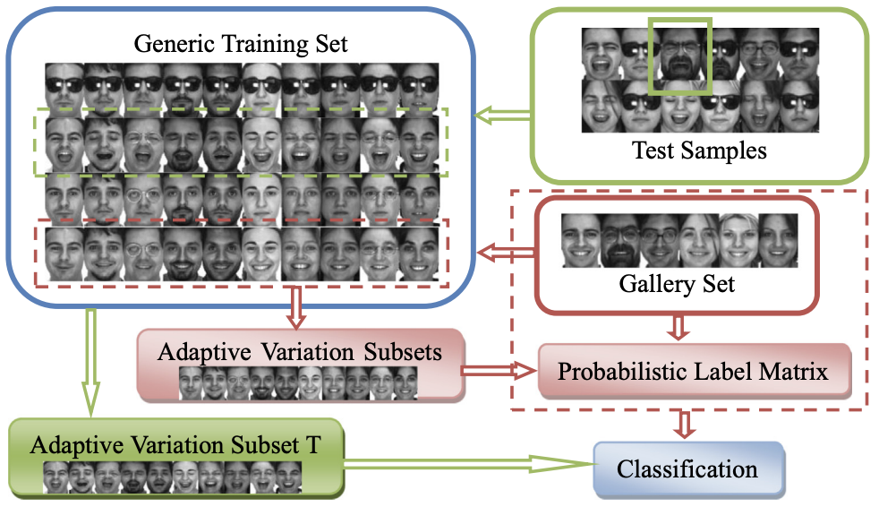  Collaborative probabilistic labels for face recognition from single sample per person